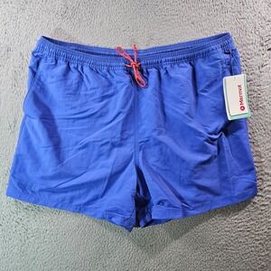 NWT Marmot Swim Shorts Trunks Men‎ XL Inseam 5" Blue w Red Drawstring - No Liner